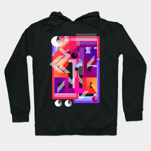 Abstract Digital Club Hoodie by Tiggy Pop